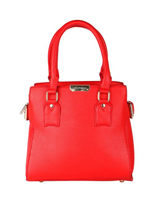 red leatherette (pu) satchel - 16044462 - Very Small Image - 1