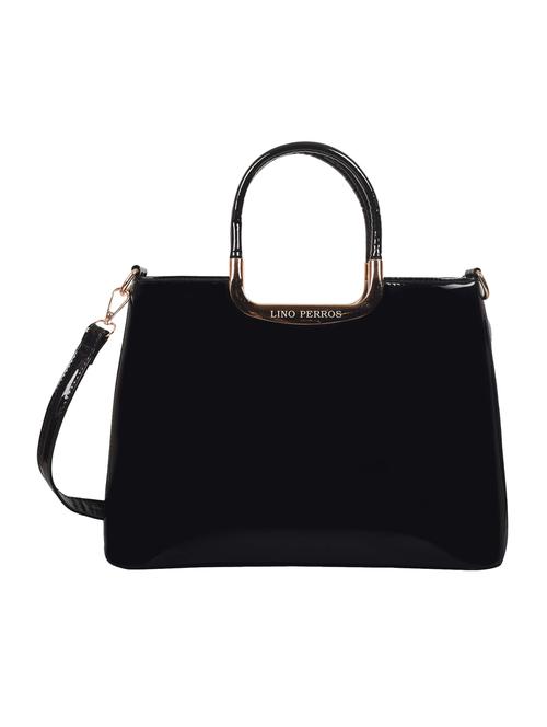 black leatherette (pu) satchel - 16044467 - Very Small Image - 1