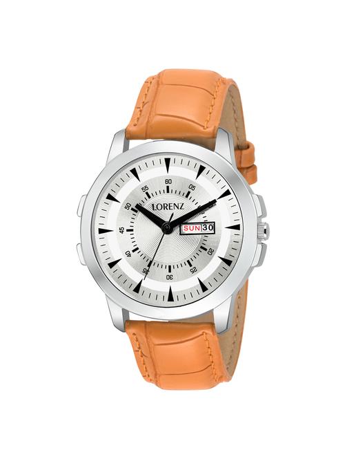 lorenz mk-2016w round dial analog watch - 16047124 - Very Small Image - 1