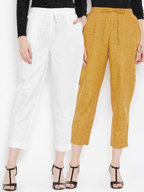 set of 2 drawstring crop pants - 16047313 - Very Small Image - 1