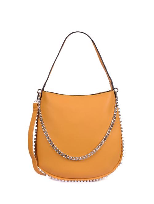 orange leatherette (pu) regular handbag - 16047409 - Very Small Image - 1