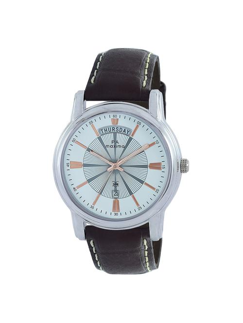 leatherette strap analog watch (o-52981lmgi) - 16048614 - Very Small Image - 1