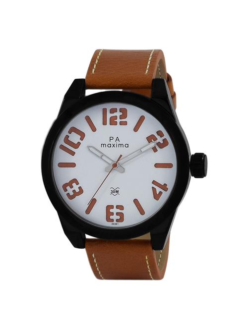 leatherette strap analog watch (49451lagb) - 16048743 - Very Small Image - 1