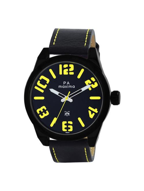 leatherette strap analog watch (49450lagb) - 16048744 - Very Small Image - 1