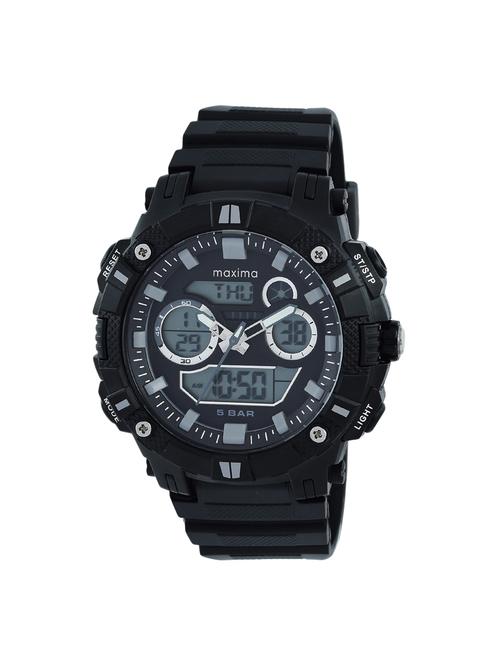 maxima round dial digital and analog watches - 52105ppan - 16048769 - Very Small Image - 1
