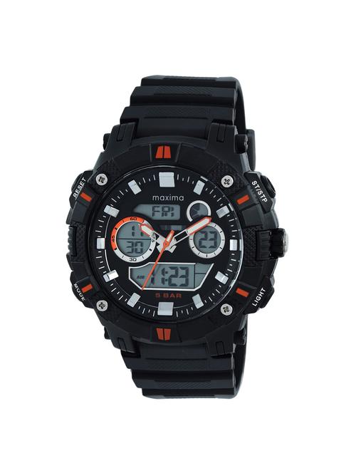 maxima round dial digital and analog watches - 52101ppan - 16048772 - Very Small Image - 1