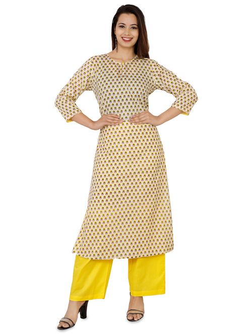 kaantha printed straight kurta - 16049410 - Very Small Image - 1