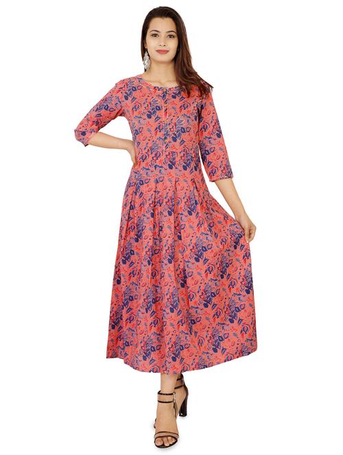kaantha flared printed dress - 16049424 - Very Small Image - 1