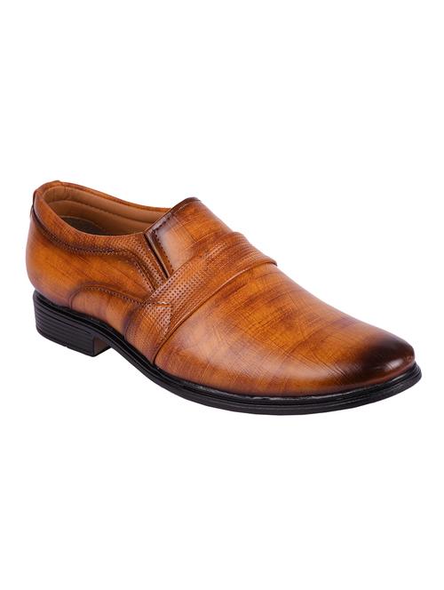 tan leatherette slipons - 16050096 - Very Small Image - 1