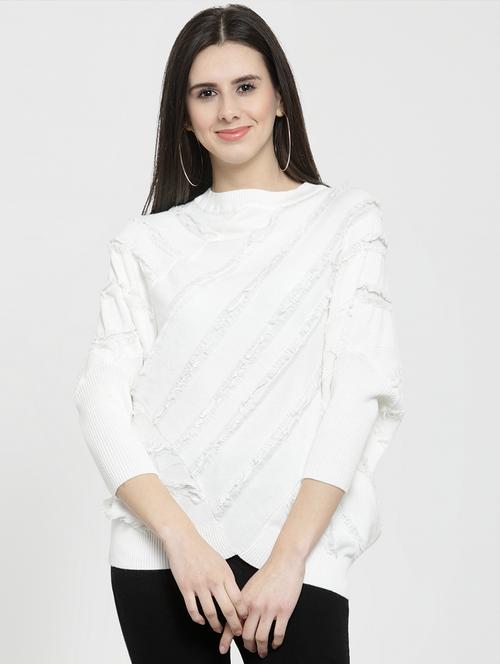 dolman sleeved ribbed edge top - 16050206 - Very Small Image - 1