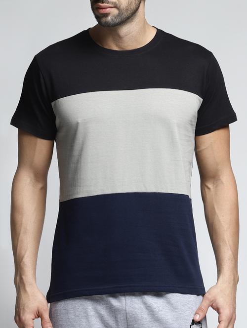 multi colored color block t-shirt - 16050462 - Very Small Image - 1