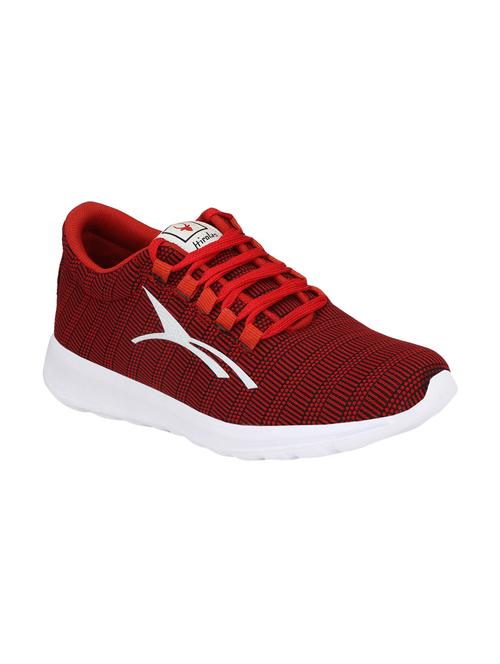 red fabric sport shoes - 16052322 - Very Small Image - 1