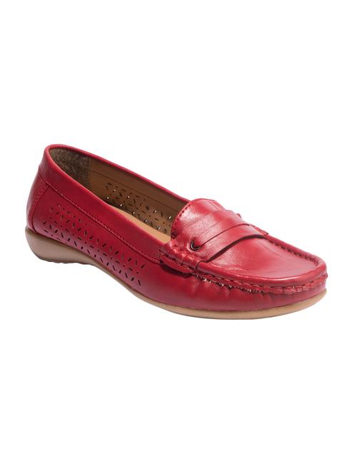 red slip on loafers - 16052394 - Very Small Image - 1
