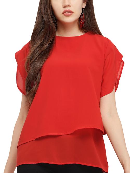 keyhole back layered top - 16052680 - Very Small Image - 1