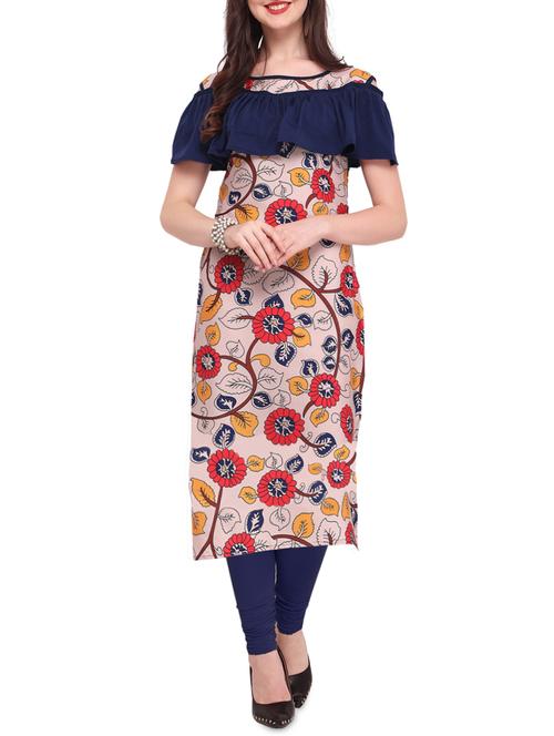 kalamkari printed straight kurta - 16053310 - Very Small Image - 1