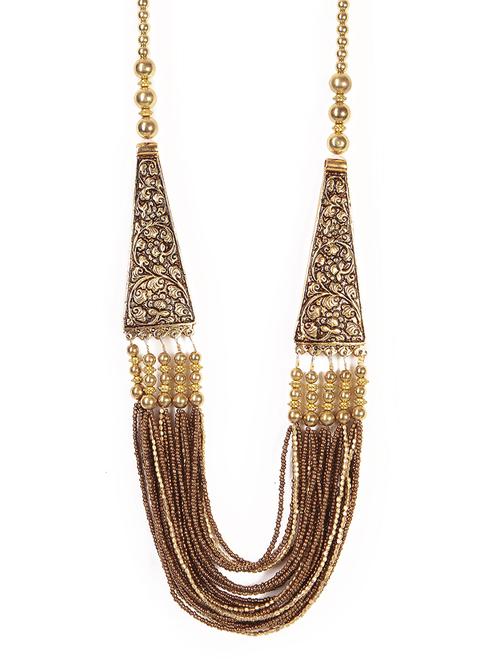 women ethnic daily wear designer necklace - 16053478 - Very Small Image - 1