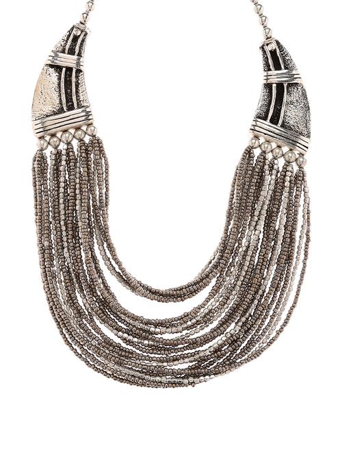 women ethnic daily wear designer necklace - 16053496 - Very Small Image - 1