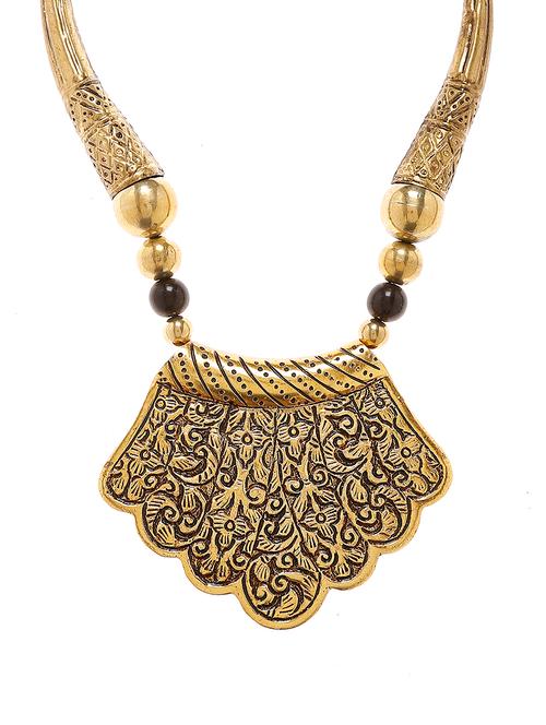 women ethnic daily wear designer necklace - 16053522 - Very Small Image - 1