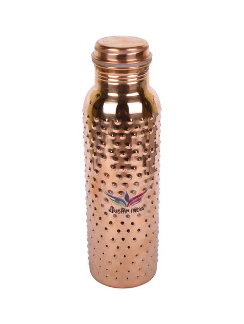 hammered pure copper bottle 1 litre - 16053793 - Very Small Image - 1