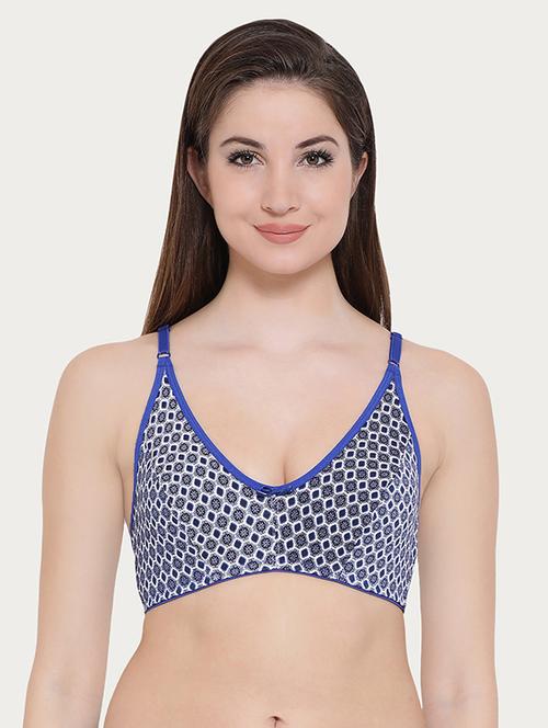 geometric print nonpadded bra - 16054889 - Very Small Image - 1