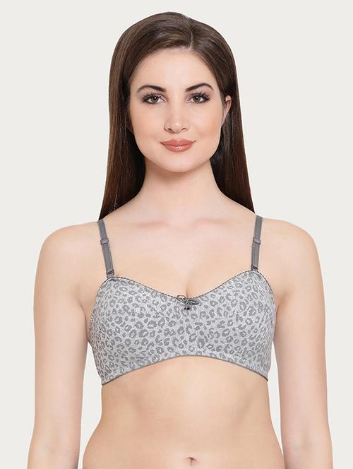 animal print bow patch balconette bra - 16055145 - Very Small Image - 1