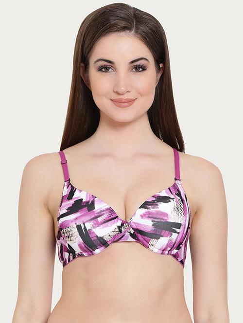 abstract print t-shirt bra - 16055162 - Very Small Image - 1