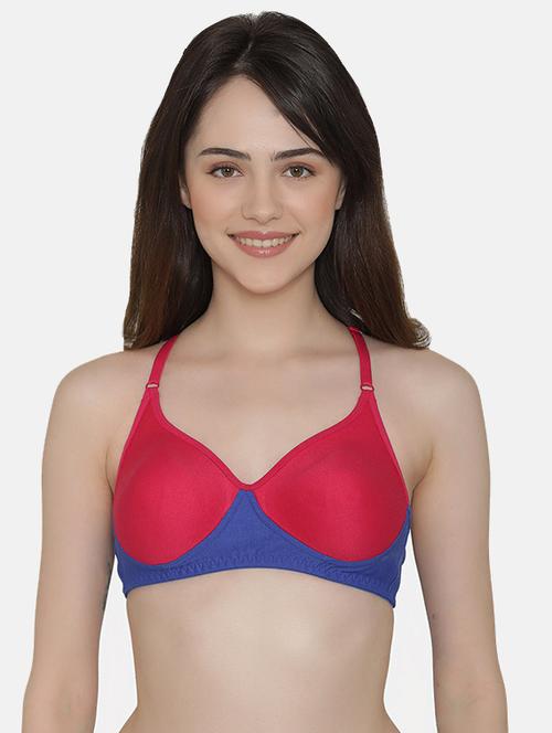 color block styled back bra - 16055163 - Very Small Image - 1