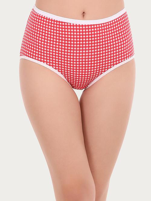 high rise checkered hipster panty - 16055199 - Very Small Image - 1