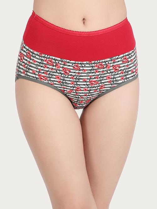 contrast panel high rise panty - 16055243 - Very Small Image - 1
