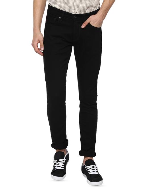 black cotton plain jeans - 16055428 - Very Small Image - 1