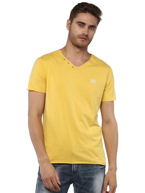 yellow solid t-shirt - 16055603 - Very Small Image - 1