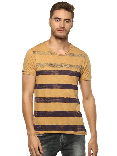 yellow striped t-shirt - 16055622 - Very Small Image - 1