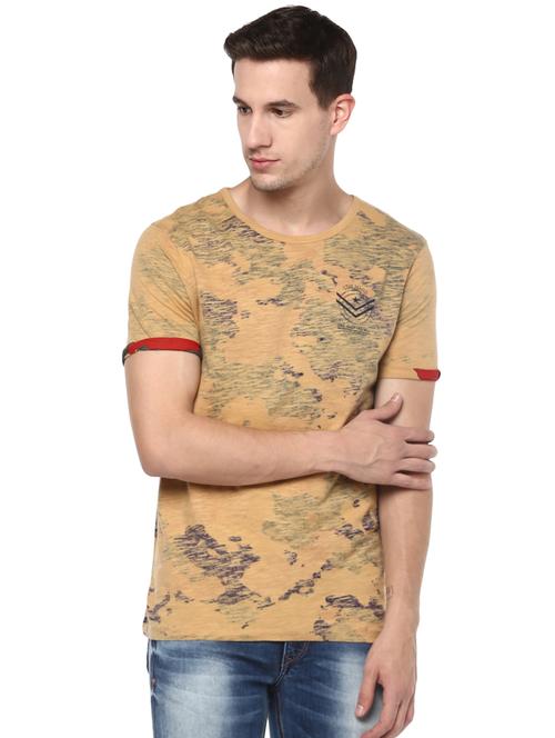 yellow all over print t-shirt - 16055653 - Very Small Image - 1