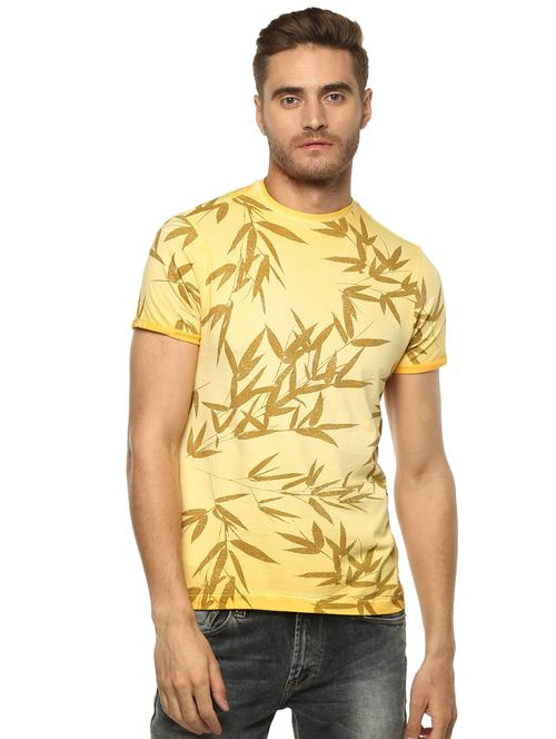 yellow all over print t-shirt - 16055674 - Very Small Image - 1