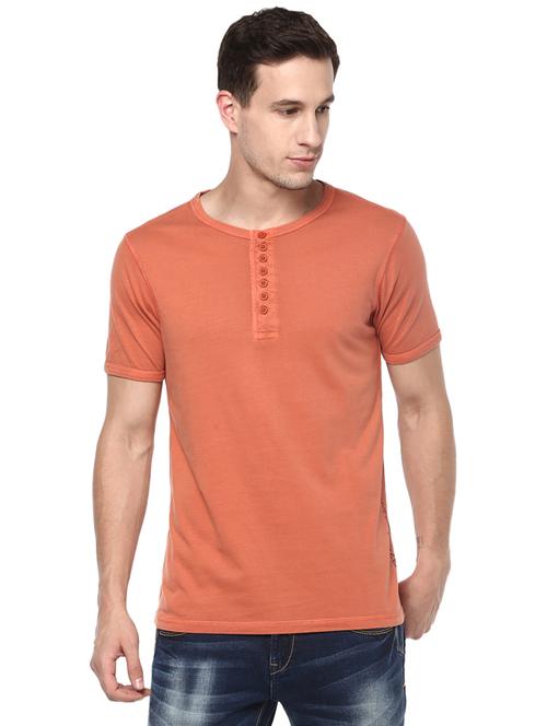 orange solid t-shirt - 16055725 - Very Small Image - 1