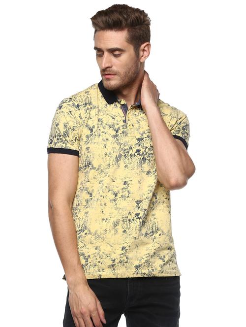 yellow all over print t-shirt - 16055771 - Very Small Image - 1
