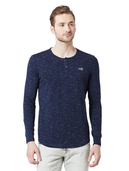 blue solid t-shirt - 16055788 - Very Small Image - 1