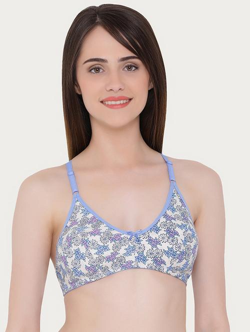 bow patch floral bra - 16056018 - Very Small Image - 1