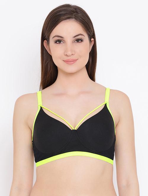 detachable strap contrast seam bra - 16056037 - Very Small Image - 1
