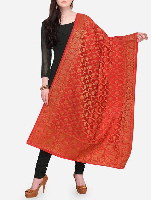 zari banarasi dupatta - 16056303 - Very Small Image - 1