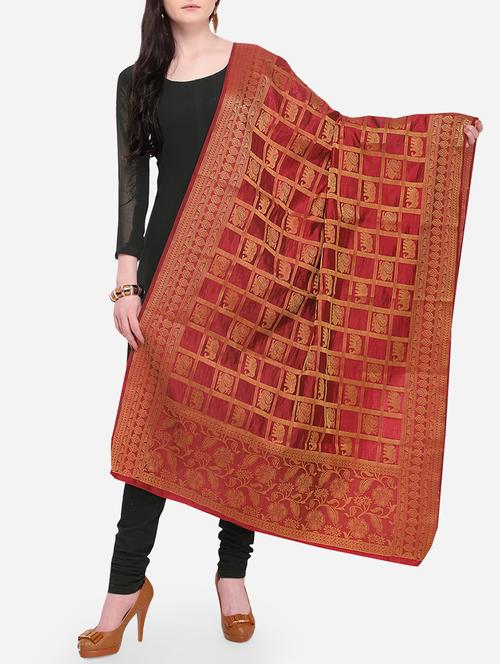 zari banarasi dupatta - 16056307 - Very Small Image - 1