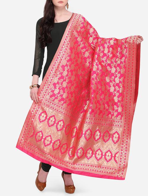 zari banarasi dupatta - 16056313 - Very Small Image - 1