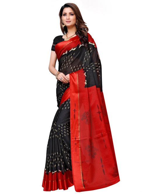 contrast border kota doria saree - 16056408 - Very Small Image - 1