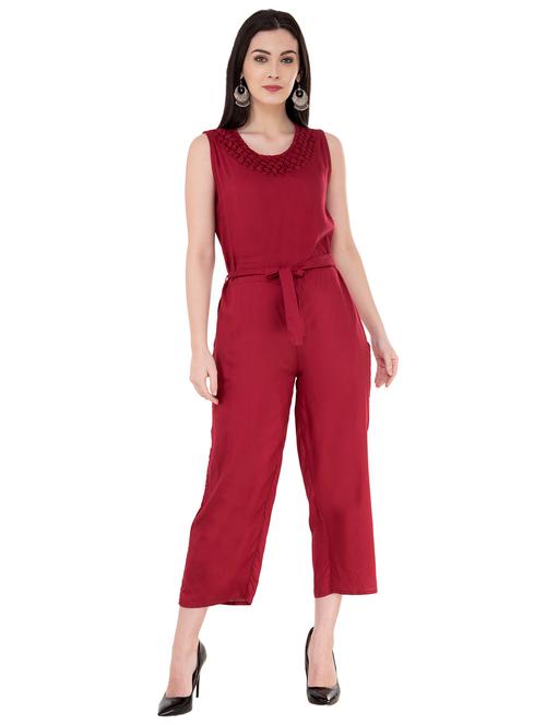 tie up lace panel jumpsuit - 16057470 - Very Small Image - 1