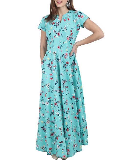 pocket detail floral maxi dress - 16057596 - Very Small Image - 1