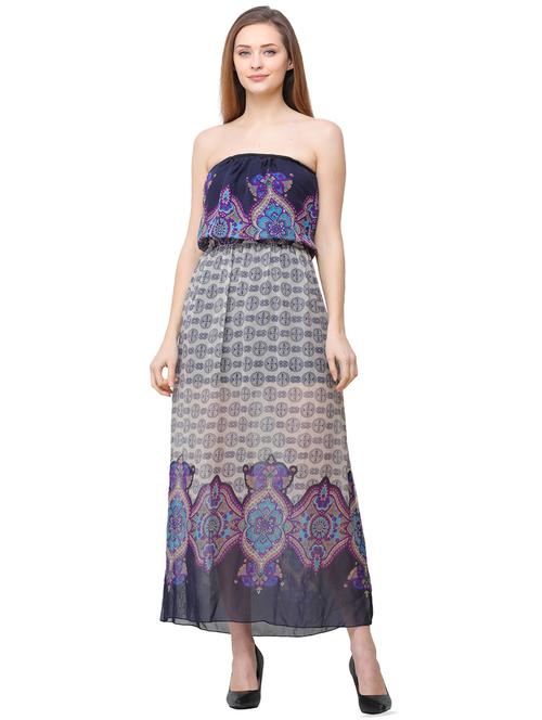 off shoulder boho maxi dress - 16058188 - Very Small Image - 1