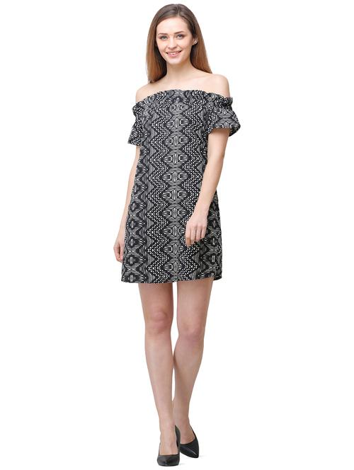 off shoulder shift dress - 16058189 - Very Small Image - 1