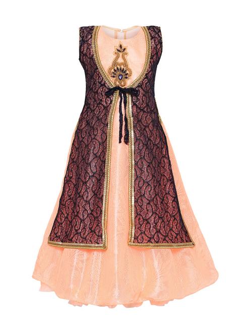 beige nylon party gown - 16058764 - Very Small Image - 1