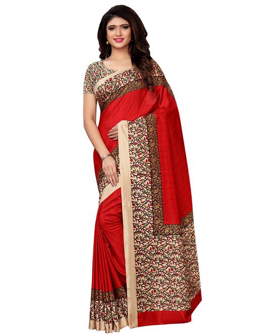 kalamkari printed saree with blouse - 16059568 - Very Small Image - 1