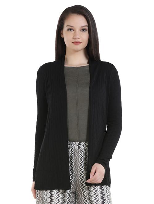 long sleeves solid shrug - 16059767 - Very Small Image - 1